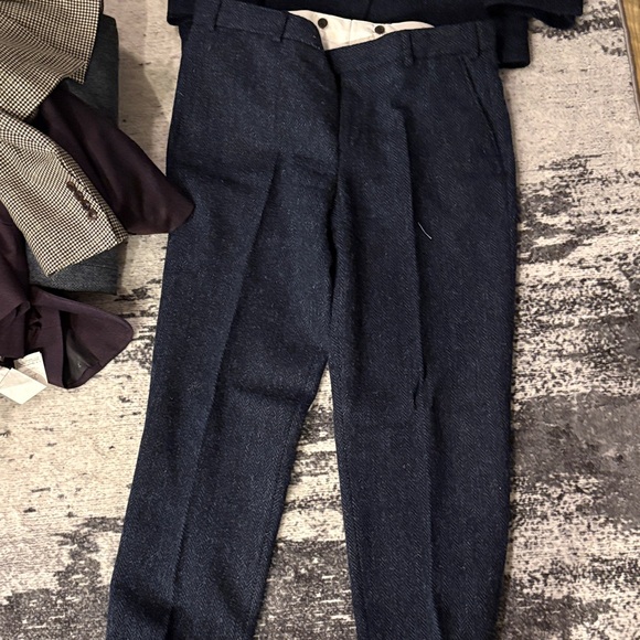 Men's ClassicNavy Pants wool pants